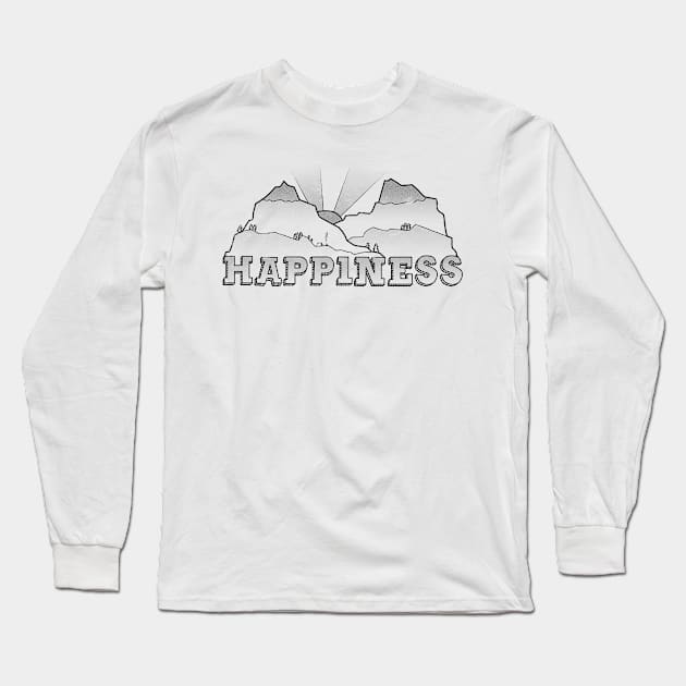 Happiness Long Sleeve T-Shirt by TheWanderingFools